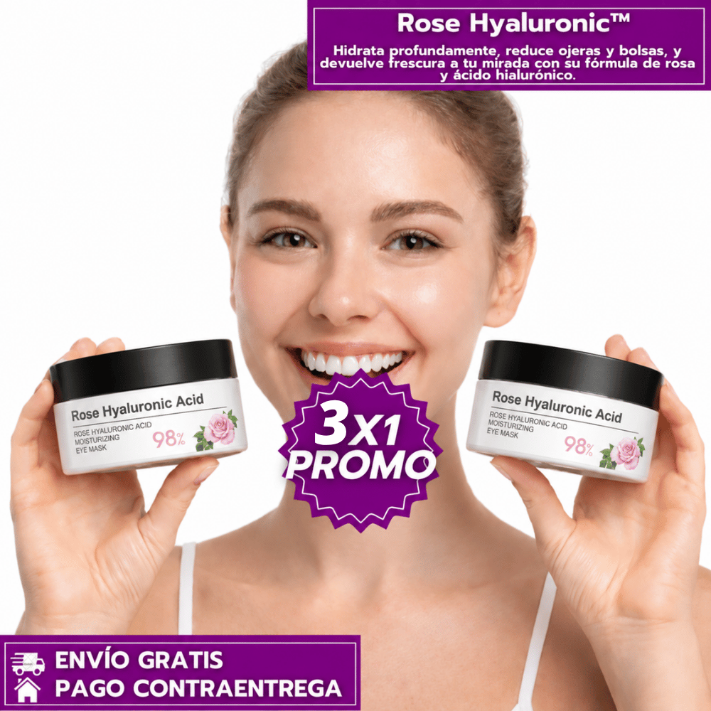 Oferta Especial 3x1 Rose Hyaluronic™: Hidratación y Frescura para Ojos Cansados